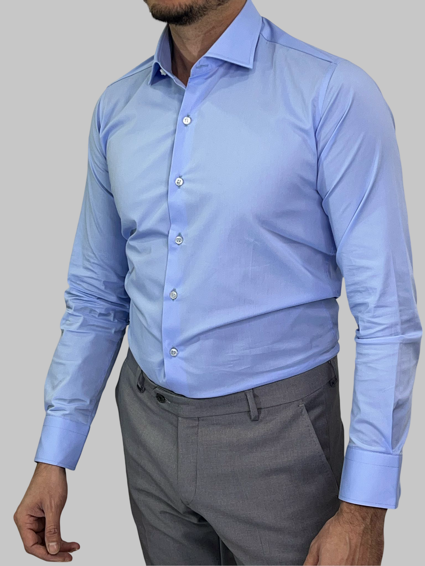 CAMICIA CELESTE