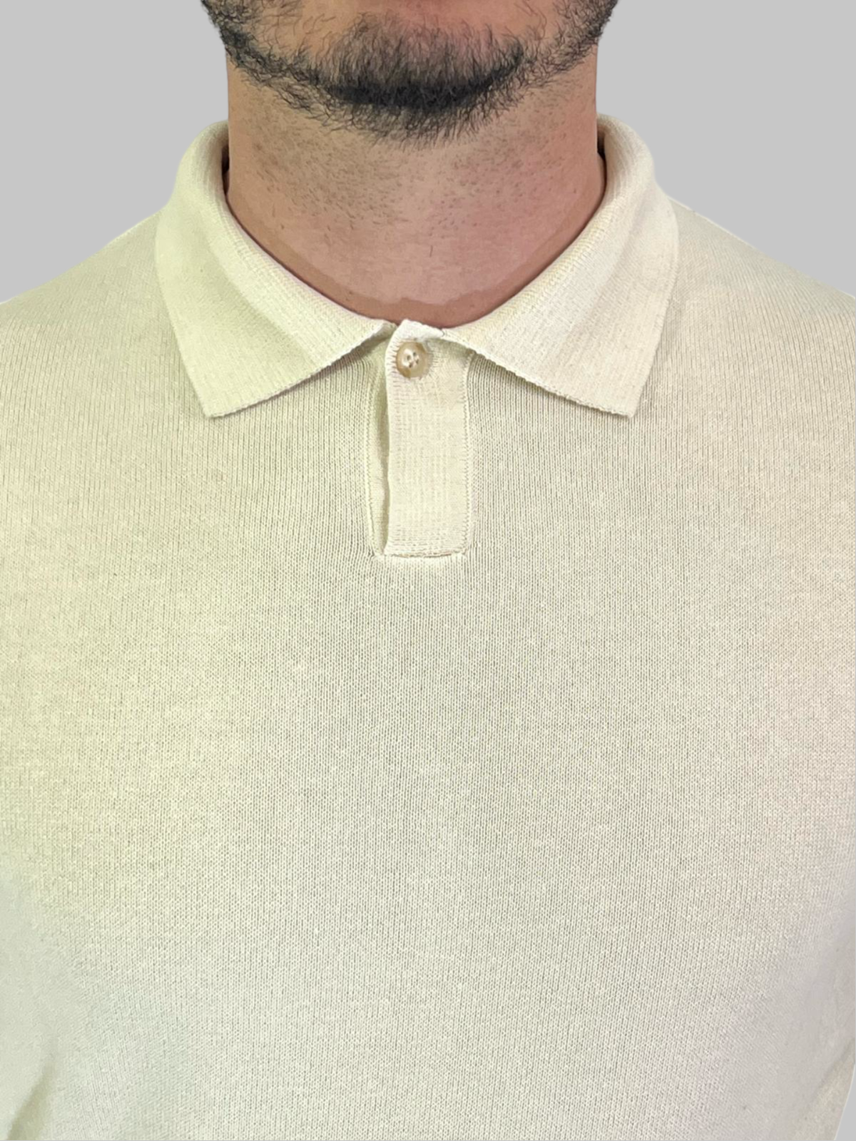 POLO MANICA LUNGA ECRU