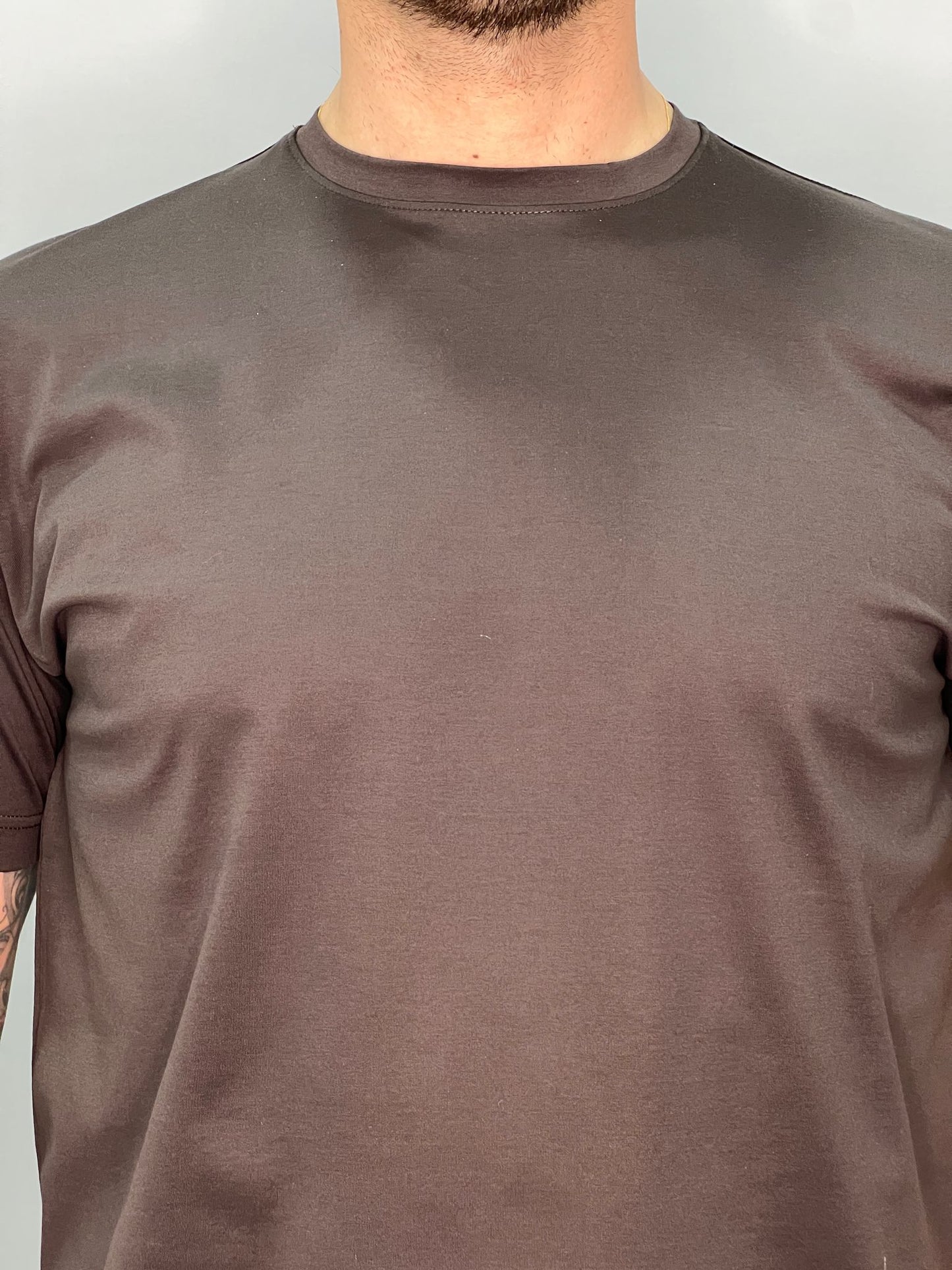 T-SHIRT IN FILO DI SCOZIA TESTA DI MORO