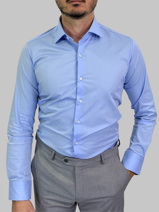 CAMICIA CELESTE