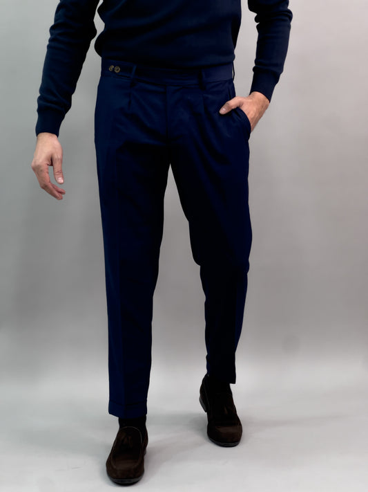 PANTALONE NOËL MICROFANTASIA BLU ROYAL
