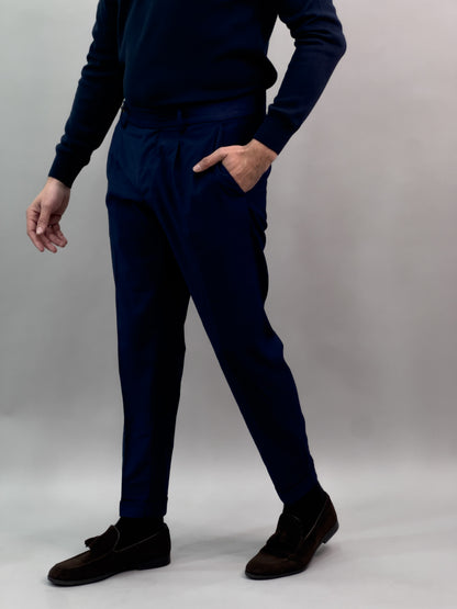 PANTALONE NOËL MICROFANTASIA BLU ROYAL