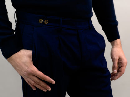 PANTALONE NOËL MICROFANTASIA BLU ROYAL