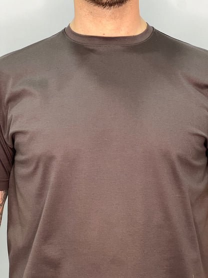 T-SHIRT IN FILO DI SCOZIA TESTA DI MORO