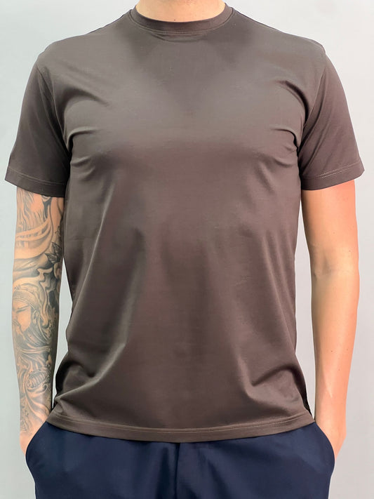 T-SHIRT IN FILO DI SCOZIA TESTA DI MORO