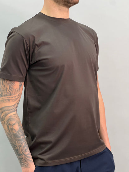 T-SHIRT IN FILO DI SCOZIA TESTA DI MORO