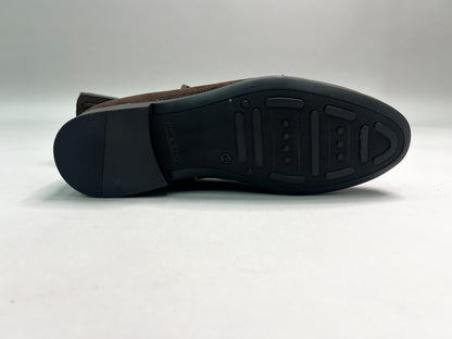 MOCASSINO CON NAPPINE IN CAMOSCIO TESTA DI MORO
